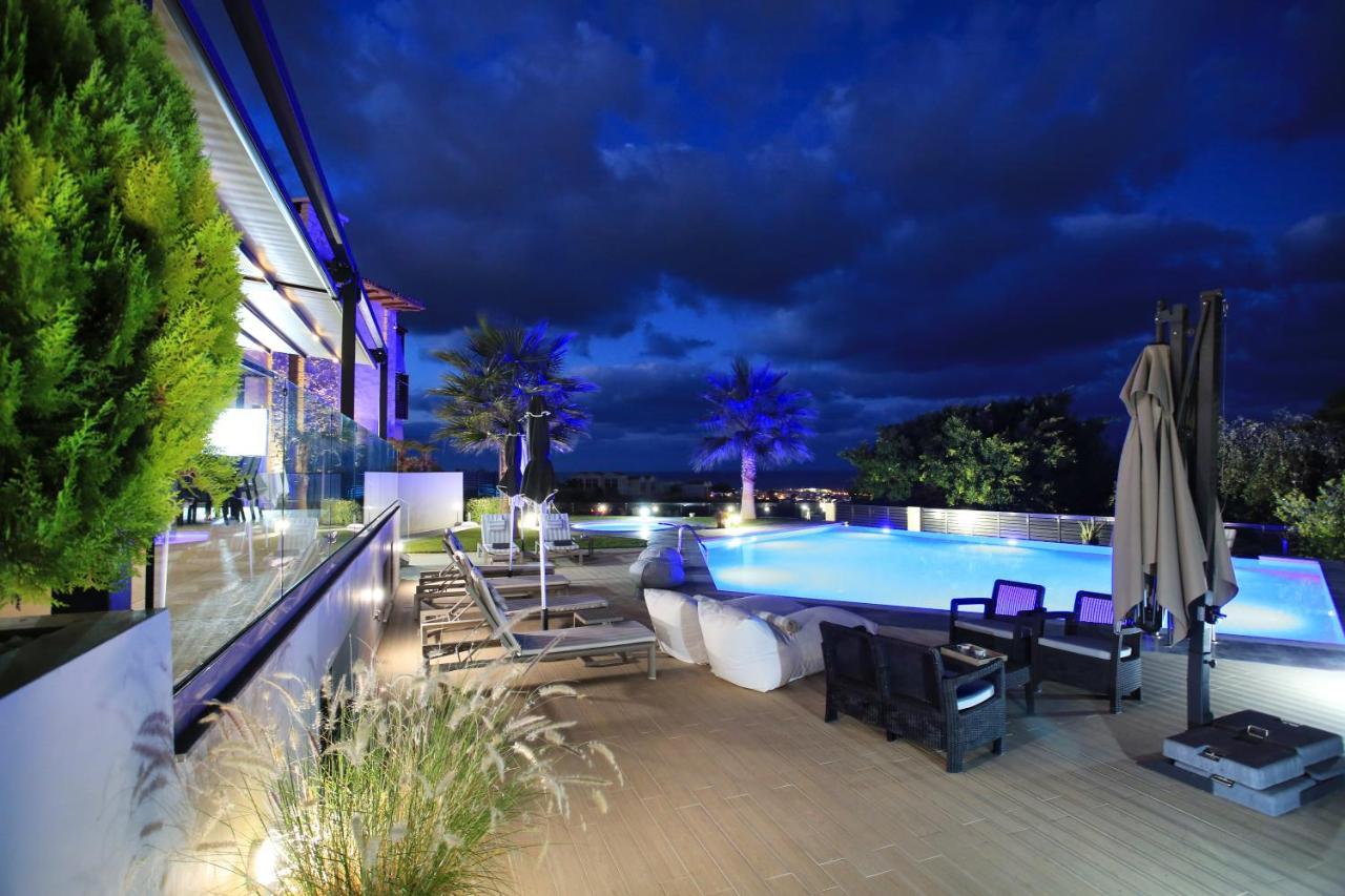 Orama Luxury Villa 4 Bedrooms With Private Pool Limenas Chersonisou Exterior foto