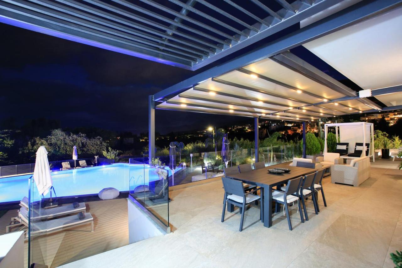 Orama Luxury Villa 4 Bedrooms With Private Pool Limenas Chersonisou Exterior foto
